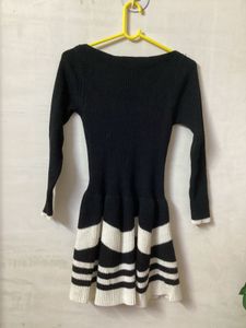 Black & White Knit Dress