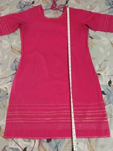 Melange Vibrant Pink Short Kurta