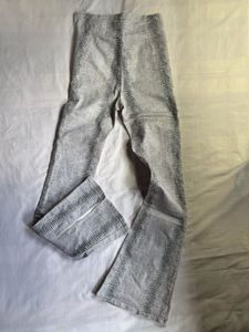 Grey Flared Split Pants