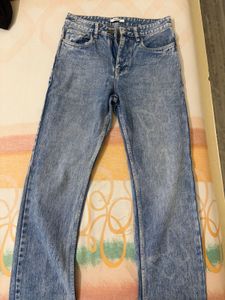 Freakins Blue Wide Leg Jeans