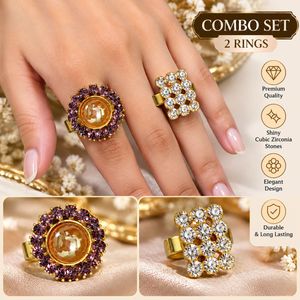 Stunning Combo Set of 2 Rings