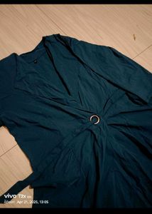 Emerald Green Wrap Dress