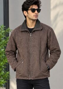 Men's Brown Suede Jacket