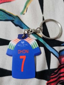 India Cricket Jersey MSD Keychain