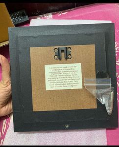 Framed Wood Inlay Floral Art