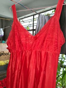 Red Lace Nightgown