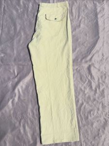 Light Yellow Wide Leg Pants