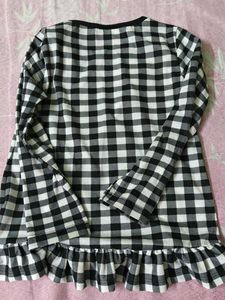 Girls' Checkered Top