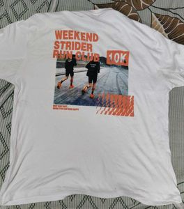 Men's White Weekend Strider Run Club T-Shirt