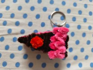 Cute Cake Slice Keychain