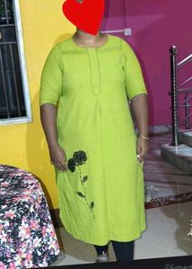 Green Floral Kurti