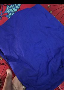 Vibrant Blue Cotton Fabric