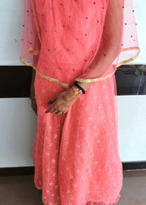 Beautiful Coral Ethnic Gown
