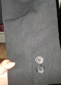Classy Black Short Coat/Blazer With Tie Up Back