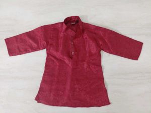 Boy's ethnic Maroon Kurta
