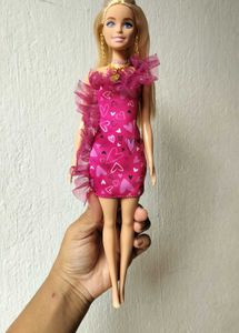 Barbie Doll with Pink Heart Dress