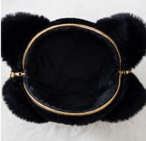 Cute Bear Plush Crossbody Bag