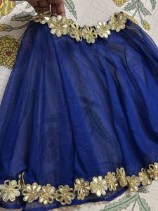 Royal Blue Embellished pochu top