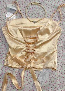Olive Corset Top