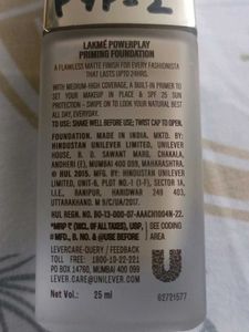 W120 Warm Creme | Lakme 9 to 5  Priming F