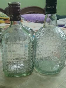 Only 1 left Elegant  Decorative Glass Bott