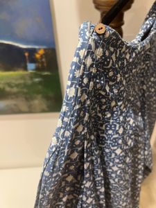 Blue Block print Palazzo With pocket