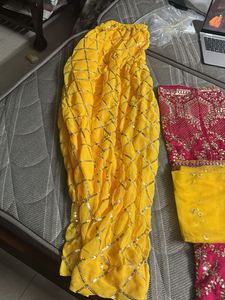 Designer Embroidered Silk Blouse in size m