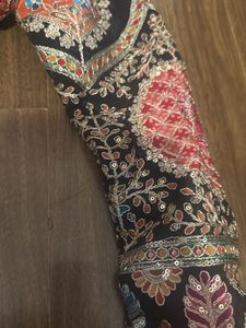 Navratri Embroidered Black Ethnic Blouse