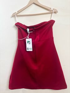 Newme Red Strapless Dress