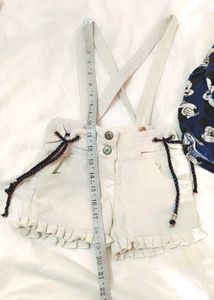 Very Cute Mickey Mouse Top With Dungree