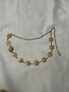 Elegant Gold Flower Chain Belt/Kamarbandh
