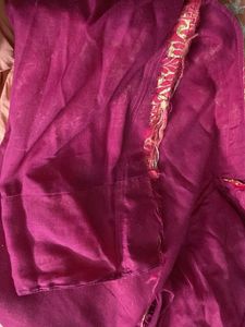 Elegant Pink Brocade Anarkali Dress