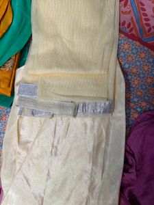 Red Embroidered Kurta Set with Cream Dupatta