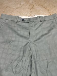 Men's Light Blue Plaid Pant