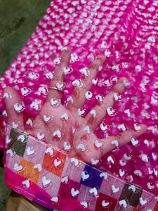 Pink &amp; White Patterned Fabric