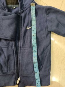 Nike Blue Zip-Up Hoodie