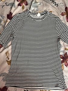 Classic Black and White Striped T-Shirt