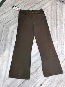 Olive Green Wide Leg Pant(With Tag)
