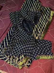 Elegant Navy Blue Saree