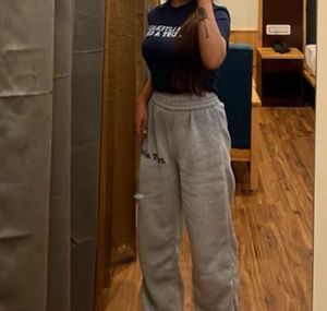 Grey Wide Leg Sweatpants