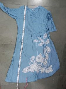 Light Blue Embroidered Kurta