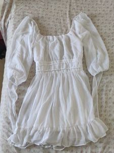 white angelic mini dress