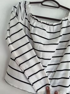 Striped Off-Shoulder Top
