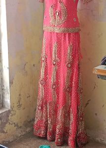 Beautiful Red Embellished Lehenga Choli