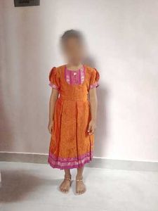 Girls Blue Ethnic Dress