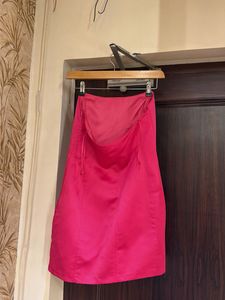 Pink Strapless Mini dress