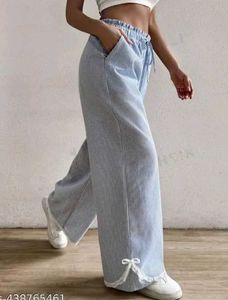 Striped Wide Leg Trousers