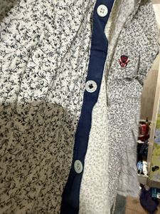 Stylish Floral Print Button-Up Shirt