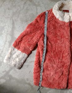 Pink &amp; White fox fur coat branded and OG