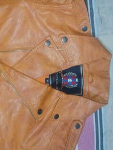 Stylish Faux Leather Biker Jacket